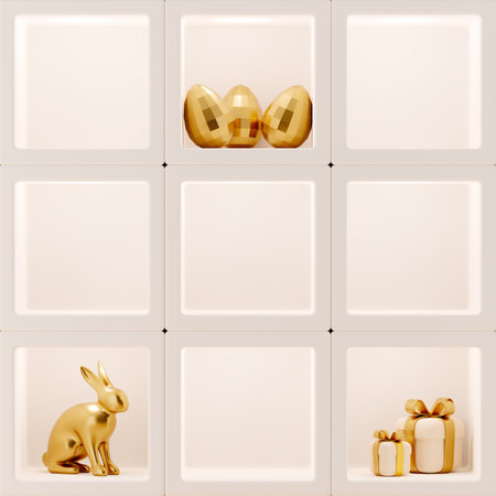 Happy Easter greeting cardの写真素材