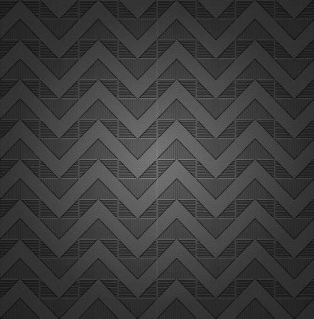 Modern Linear Geometric Abstract Pattern. Distortion Repeat Ver2. Monochrome Backgroundのイラスト素材