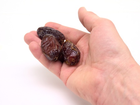 three dates as a tradional food of ramadanの写真素材