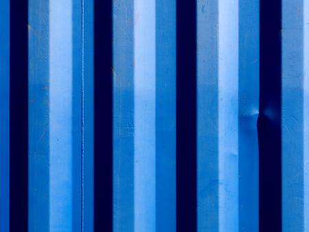 close up of a shipping container with nice abstract blue stripes