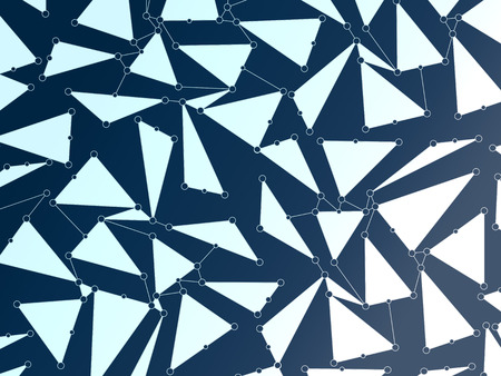 Pattern with blue triangles. Abstract backgroundの写真素材