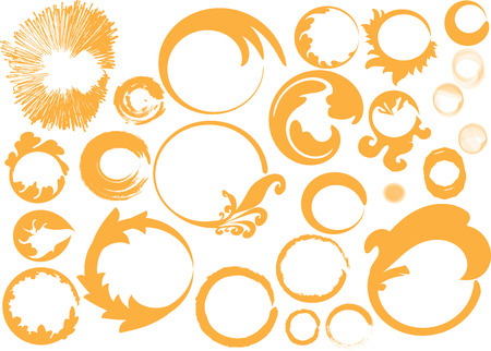 Seamless circles with isolated backgroundのイラスト素材