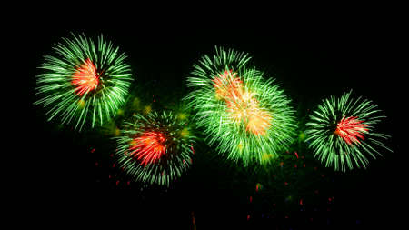 Beautiful fireworksの写真素材