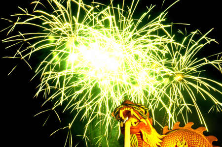 Firework displayの写真素材