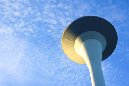 Water tower and the blue sky on the backgroundの写真素材