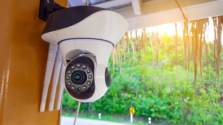 Surveillance camera installed at habitual residence to provide security for the resident