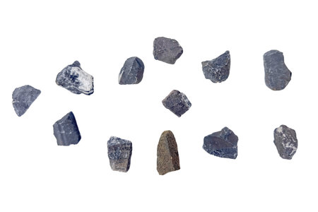 Cut out granite rock with clipping path. Concept: Natural material for geology or texture resources.