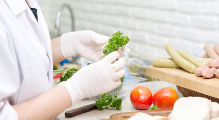 selected the good vegetable for cookの写真素材