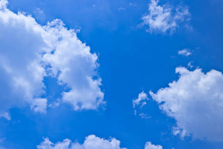 Blue Sky with Clouds, Thailandの写真素材