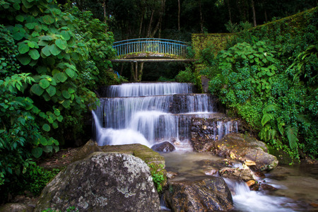 River Bridge Waterfalの写真素材