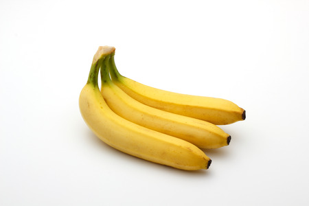 Banana... Ripe banana isolated on white background.の写真素材