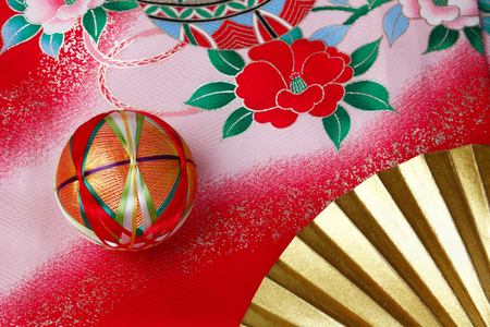 Japanese kimono accessoriesの写真素材