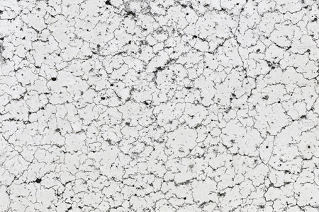 Grunge cracked wall background. White cement texture with cracks.の写真素材