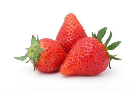 Strawberry isolated on white background.の写真素材