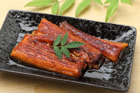 japanese cuisine, unagi eel in teriyaki sauce Grilled eel, grilled eelの写真素材