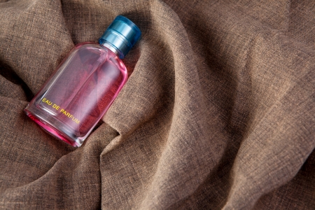 Perfume bottle on backgroundの写真素材
