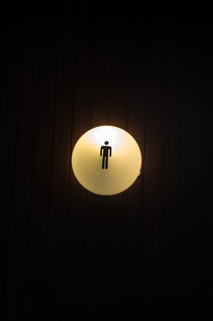lamp  Men's restroomの写真素材