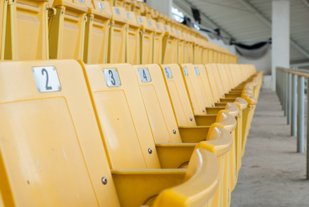 Seat for viewing sports, racing, bike, smooth way.の写真素材