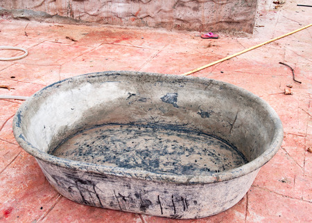 Cement mixers, used in construction.の写真素材