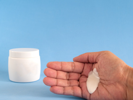 Lotion ,The importance of the skin by applying lotion.の写真素材