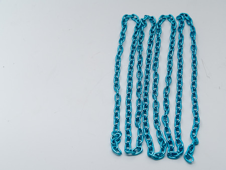 iron Chain , Placed on a white backgroundの写真素材