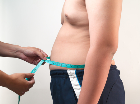 fat Man , Eat more food The overweight sizeの写真素材