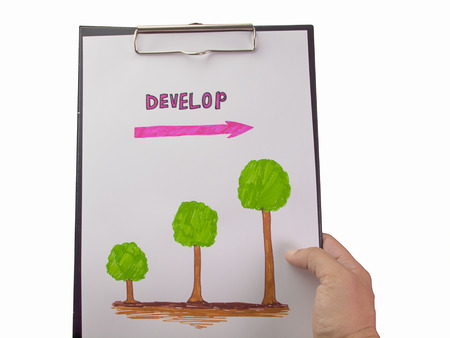 develop , Personal Development ,The idea and motivation to succeed.の写真素材