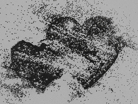 Heart-shaped surface  background.の写真素材