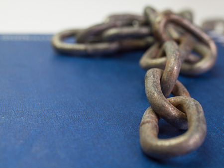Close up chain ,  (with text space)の写真素材