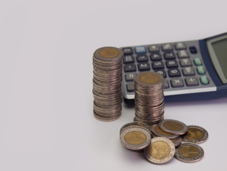 Stack of coins increase ,  business finance concept.の写真素材