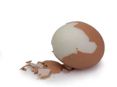 Fresh hard boiled eggs , Healthy Food . (clipping path)