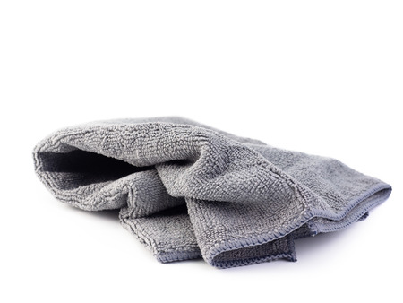 Multicolored Microfiber Cleaning Cloth  on white background.