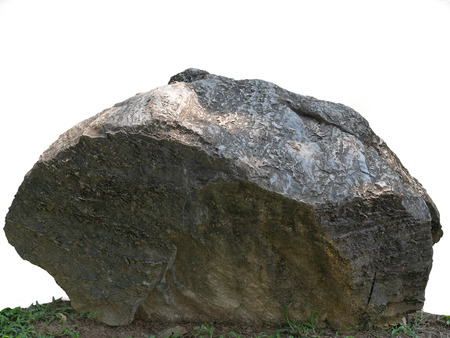 rock isolated on white background.の写真素材