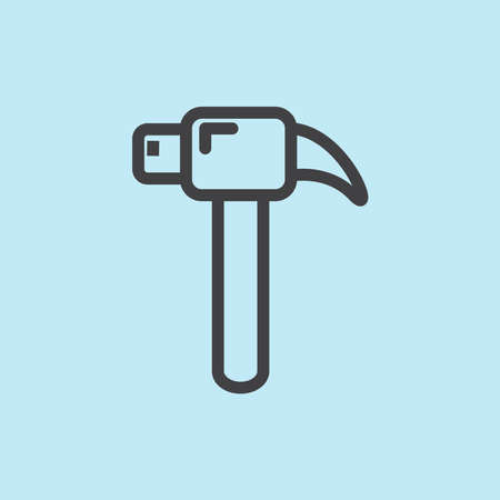 Vector Illustration of hammer.のイラスト素材