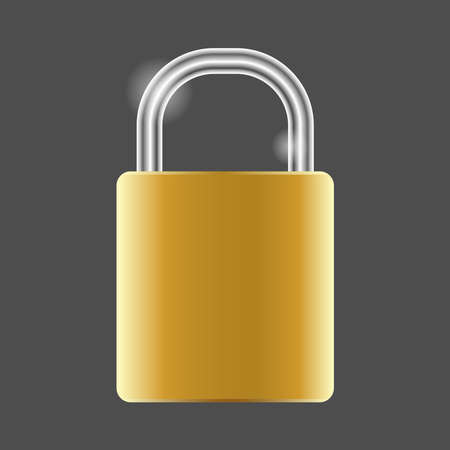 Gold master key vector template illustration.のイラスト素材