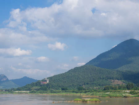 Mekong river, border of Thailand and Laos , Loei Province ,Thailand.の写真素材