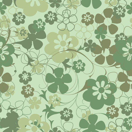 seamless floral backgroundのイラスト素材