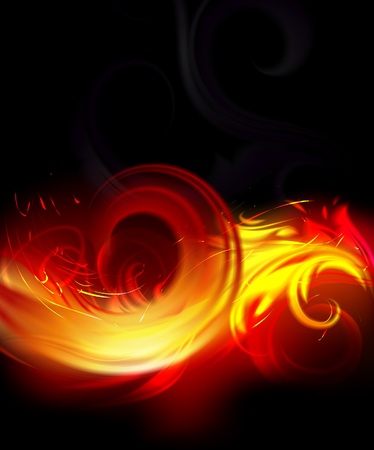 burning waveのイラスト素材