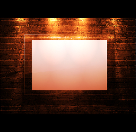 Brick wall with empty spaceのイラスト素材
