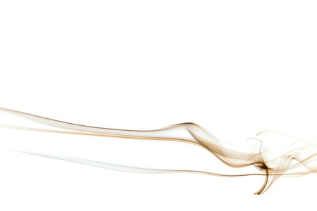 Smoke isolated on white backgroundの写真素材