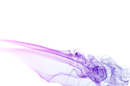 Colored Smoke on white backgroundの写真素材