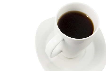 Cup of Coffee isolated on white backgroundの写真素材