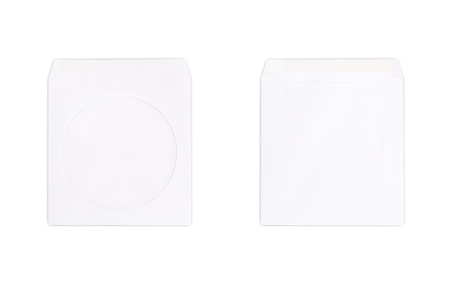 envelope isolated on white backgroundの写真素材