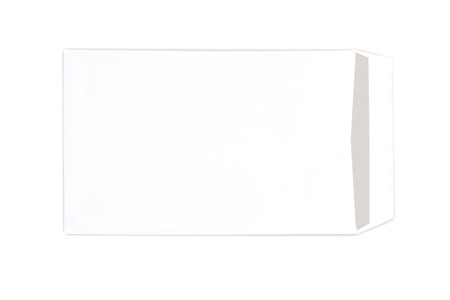 envelope isolated on white backgroundの写真素材