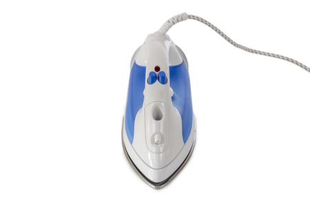 Steam Iron isolated on white backgroundの写真素材