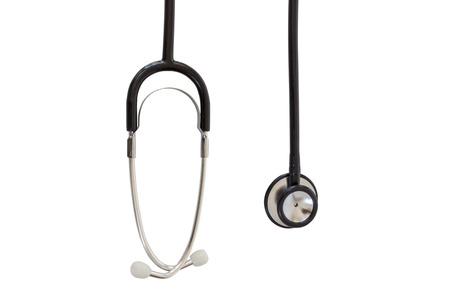 A Stethoscope isolated on white backgroundの写真素材