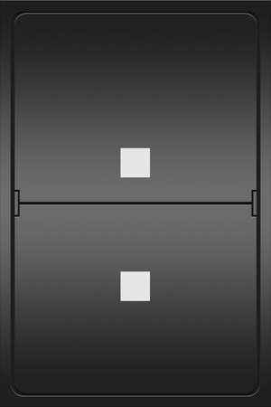 Illustration of a mechanical leter indicator showing a colonの写真素材