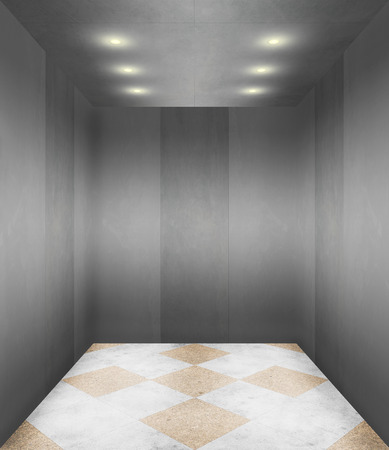Illustration of the interior of an modern Elevatorの写真素材