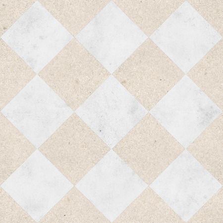 Seamless pattern of a pavement of marble and sandstone tilesの写真素材