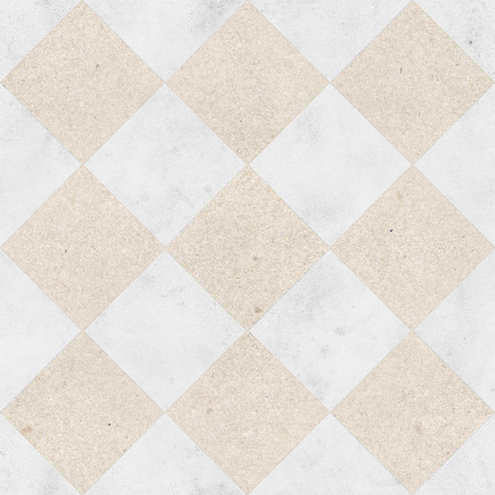 Seamless pattern of a pavement of marble and sandstone tilesの写真素材